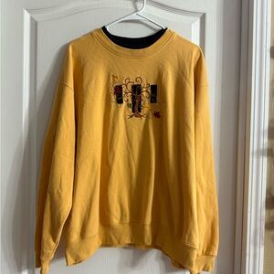 Decorated Originals Yellow Autumnal Embroidered Sweatshirt 2X. D-1226